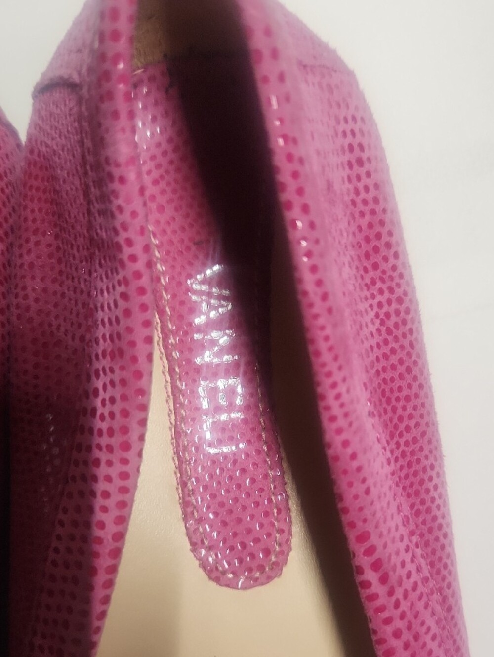 Vaneli Fuchsia Textured Slip-On Moccasins - Picture 2 of 8